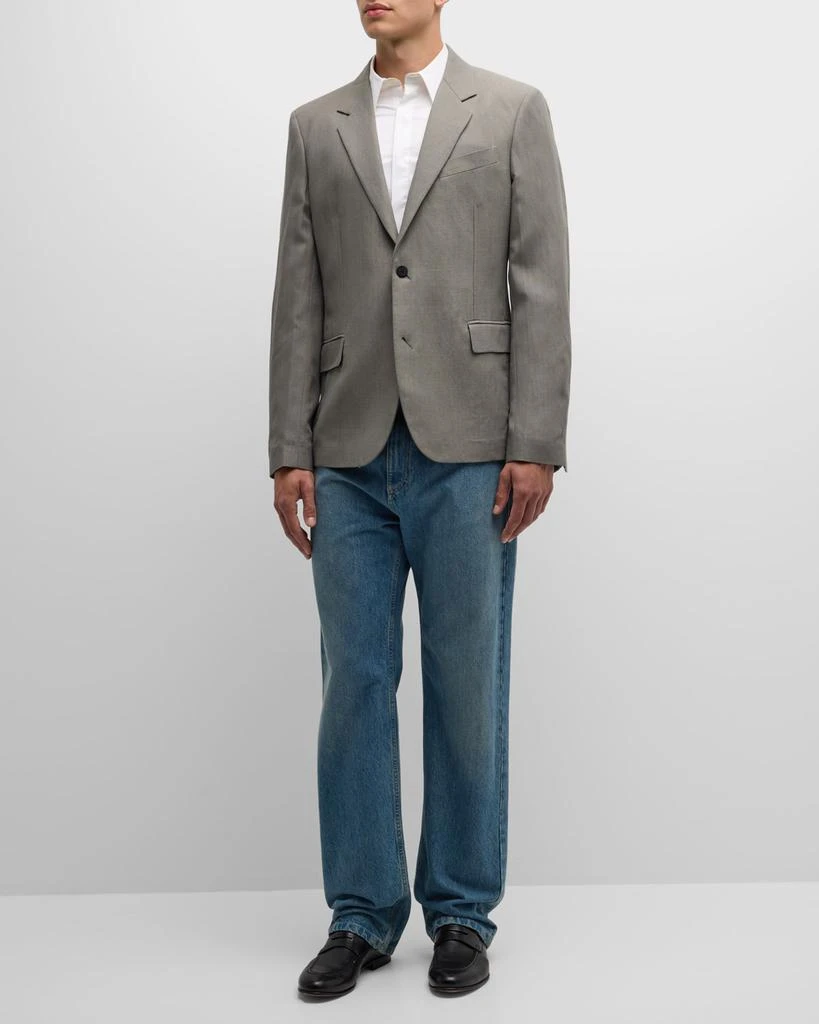 Salvatore Ferragamo Men's Linen-Blend Canvas Sport Coat 2