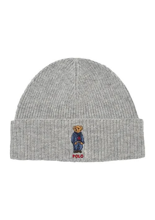 Ralph Lauren Ralph Lauren Solid Denim Bear Beanie 1