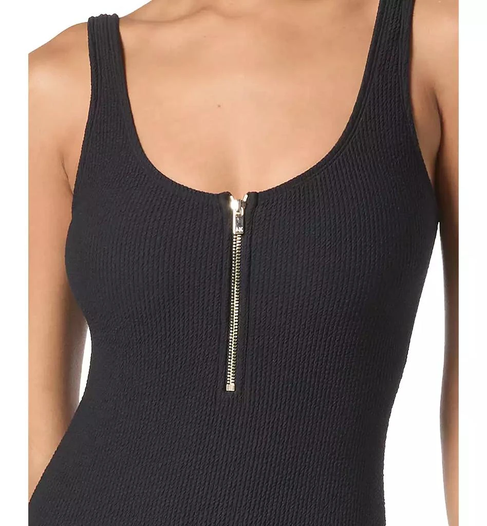 Michael Kors Women's Zip-Front One-Piece Swimsuit 2