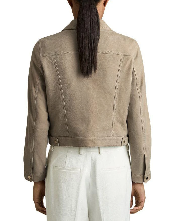 REISS Conor Suede Trucker Jacket 2