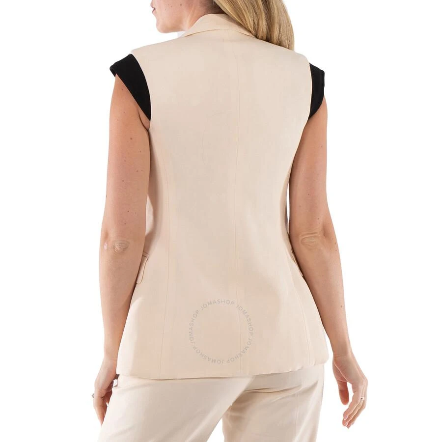 Burberry Ladies Buttermilk Beige Aurelie Tailored Vest 3