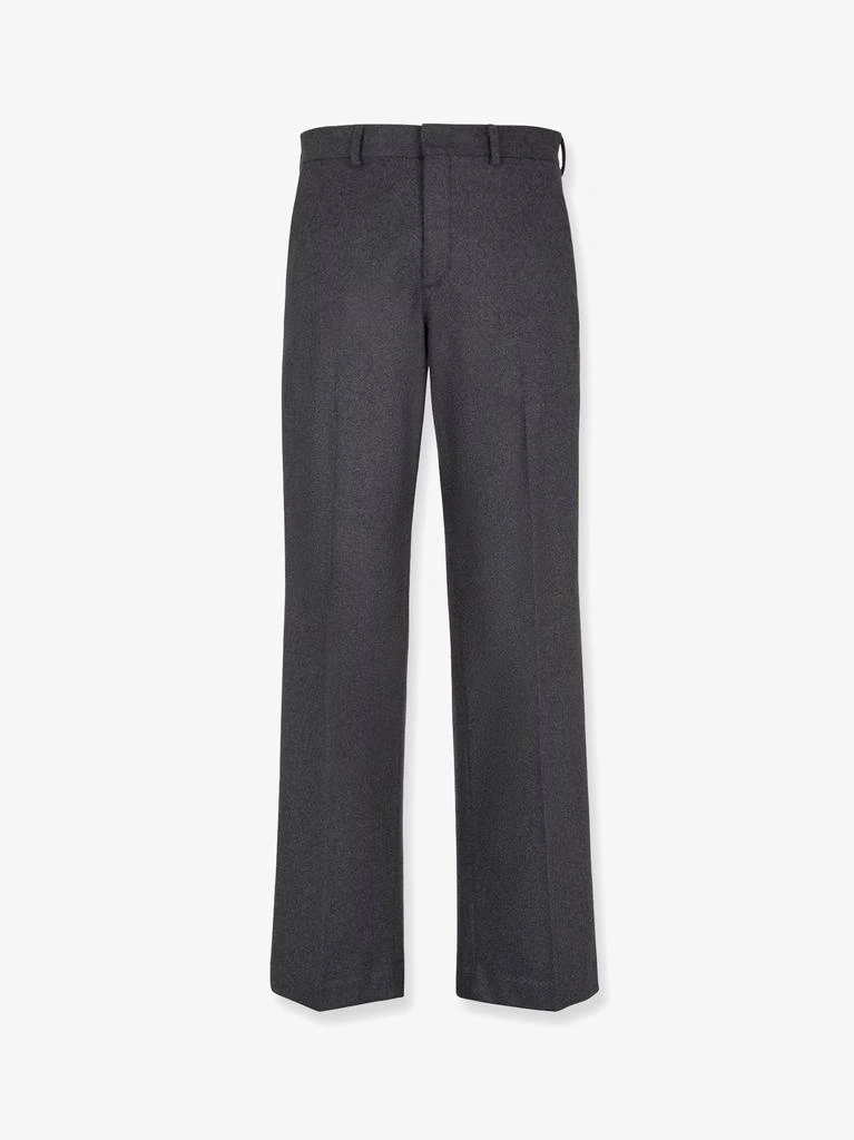 Fendi Stretch cashmere trouser with logoed detail 1