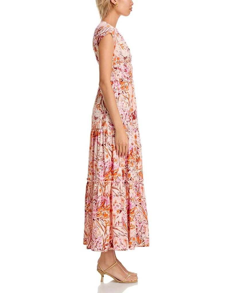 Gracia Floral V Neck Maxi Dress 5