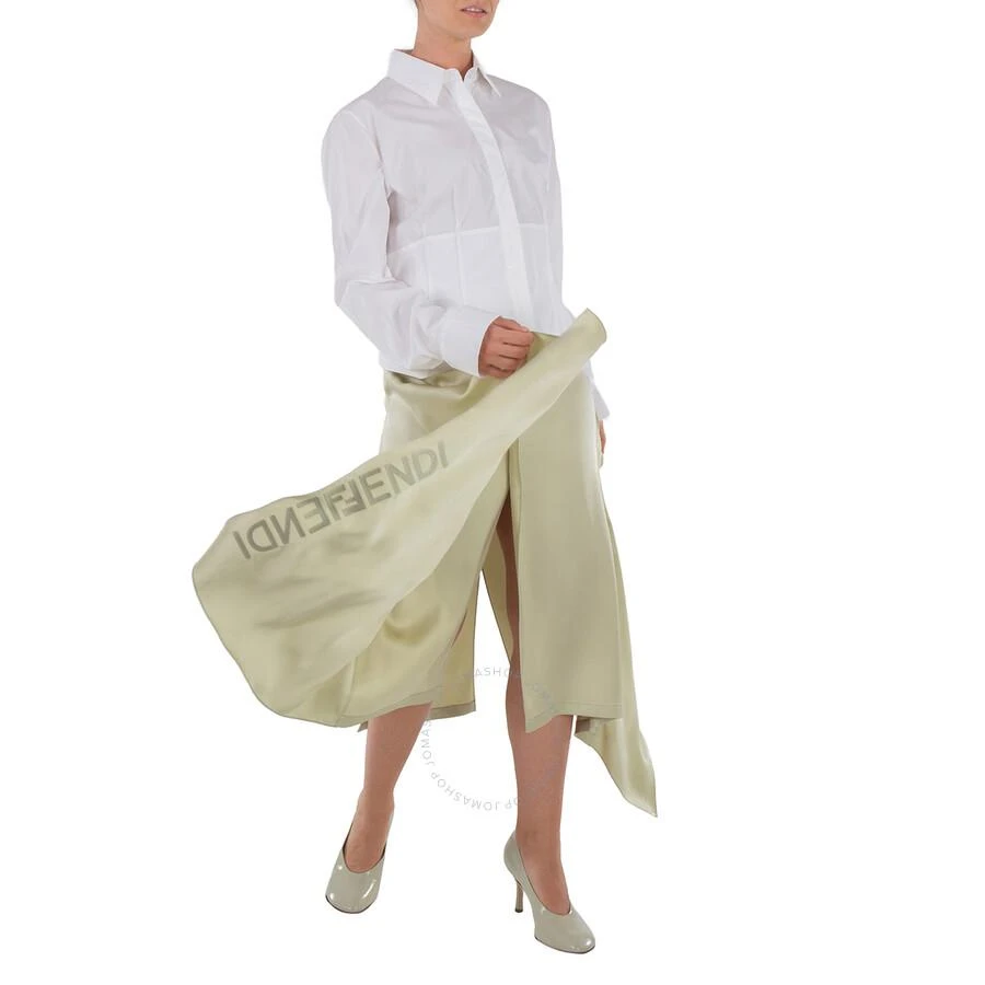 Fendi Gonna Glow Viscose Satin Skirt 2