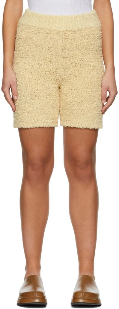 Missing You Already Beige Towel Yarn Shorts
