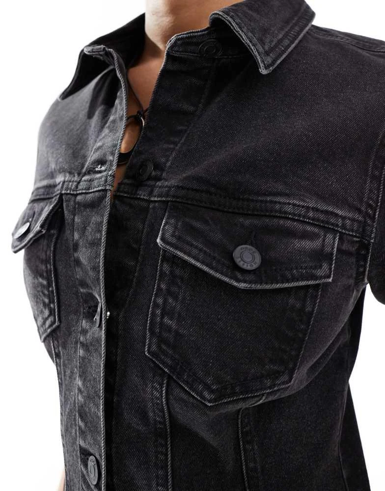 ASOS DESIGN Tall denim fitted shirt mini dress in wash black  On Sale Now  with Up to 56% Off | Discover Exclusive Deals & Savings at BeyondStyle   Authentic ASOS Home|women