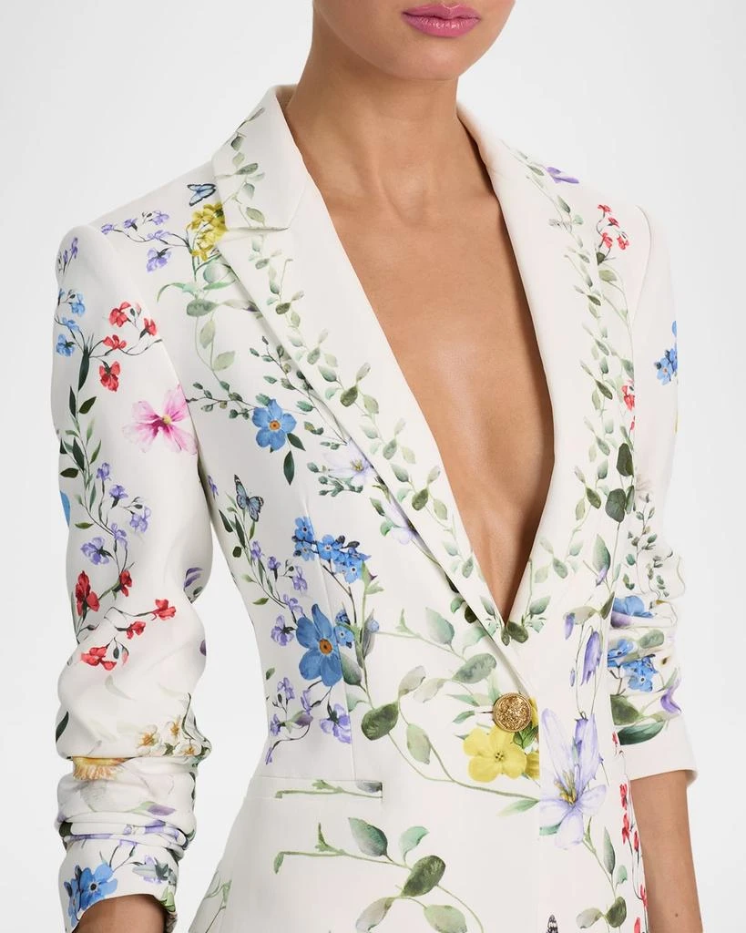 Alice + Olivia Breann Long Fitted Blazer 6