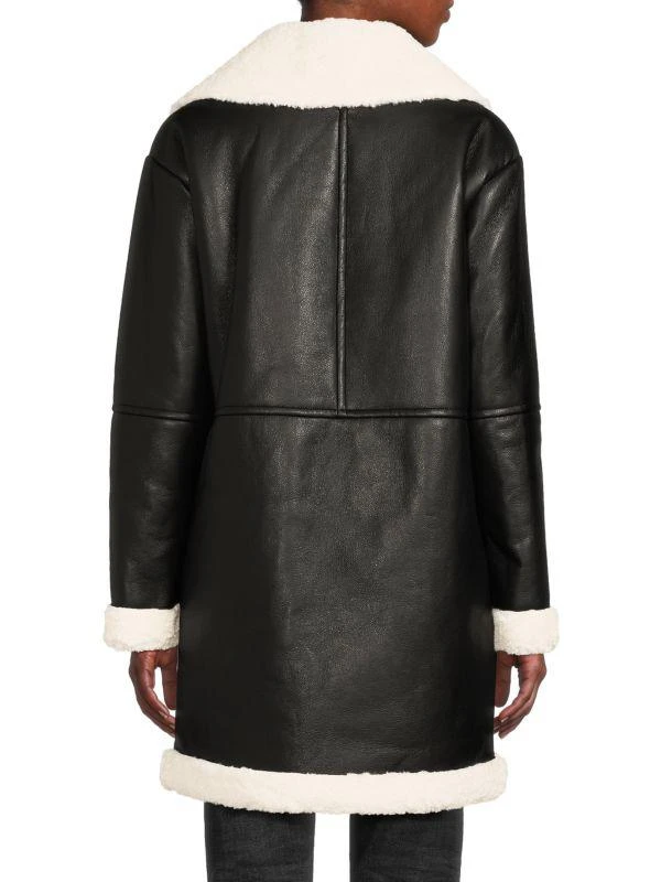 Calvin Klein Faux Leather & Faux Fur Moto Coat 2