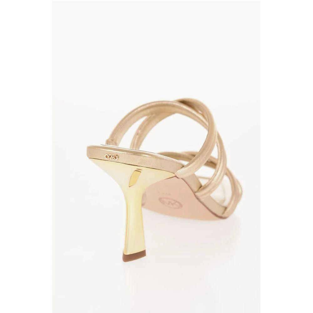 Michael Kors MICHAEL Metallic Leather CORRINE Sandals with Heel Women's 9cm 2