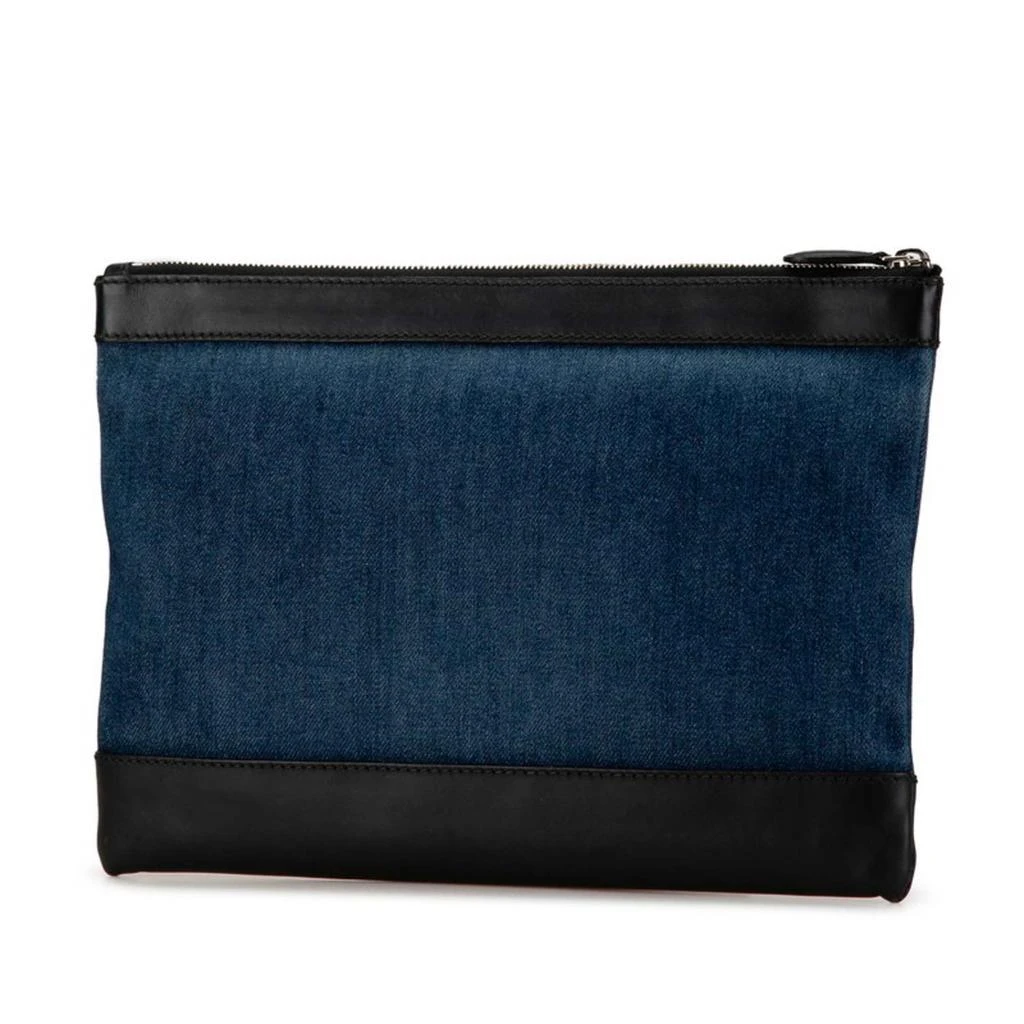 Balenciaga blue Leather Clutch Bag (Pre-Owned) 2
