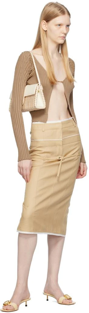 Jacquemus Brown Le Chouchou 'La Maille Pralu Longue' Cardigan 4