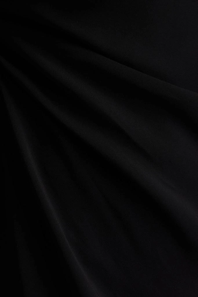 Valentino Cape-effect draped stretch-cady midi dress 4