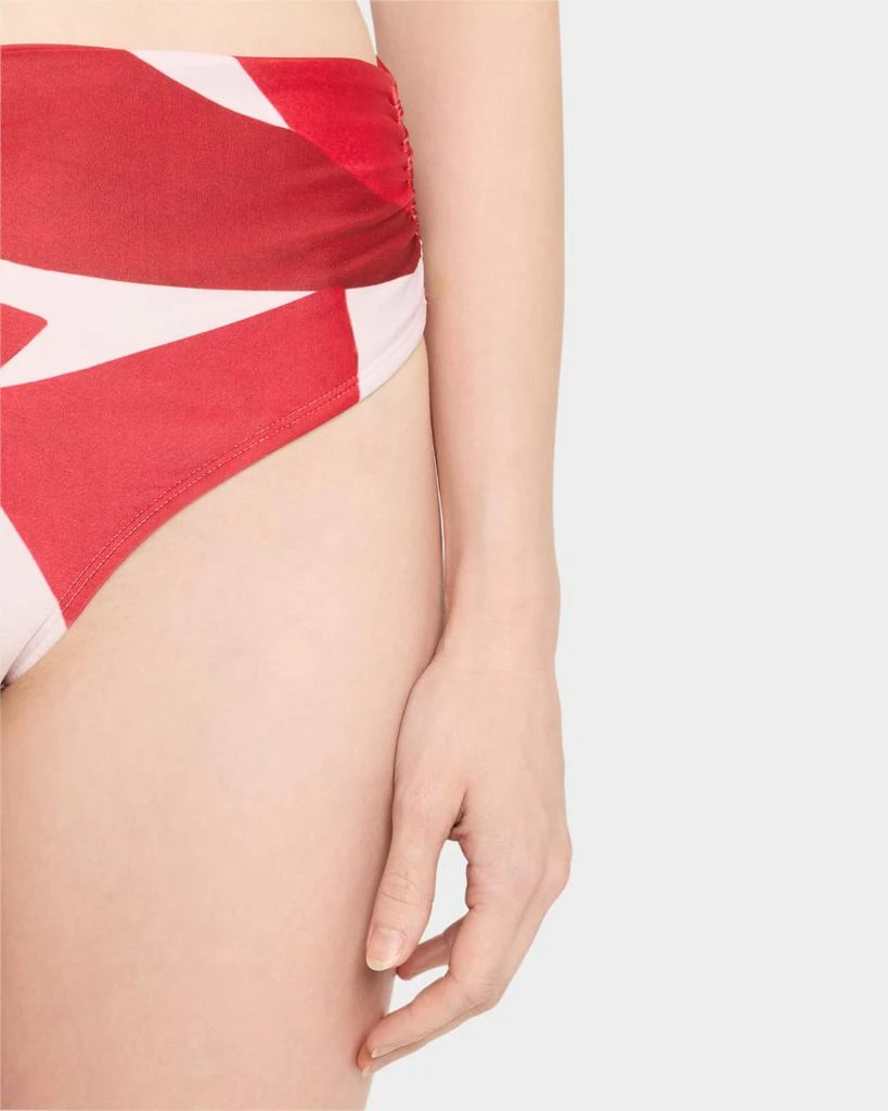 LENNY NIEMEYER Ruched High-Waist Bikini Bottoms 4