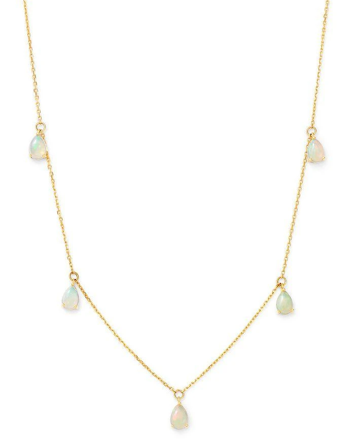 Bloomingdale's Opal Droplet Necklace in 14K Yellow Gold, 18"