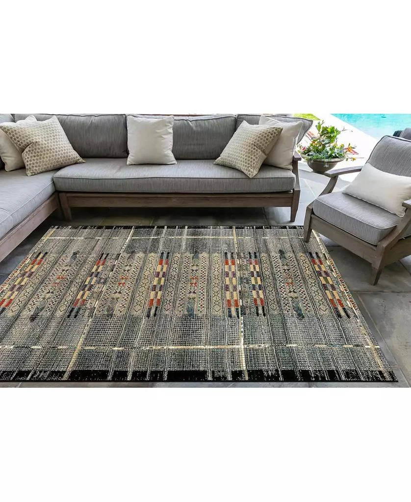 Liora Manne' Liora Manne Marina Tribal Stripe 8'10" x 11'9" Area Rug 4