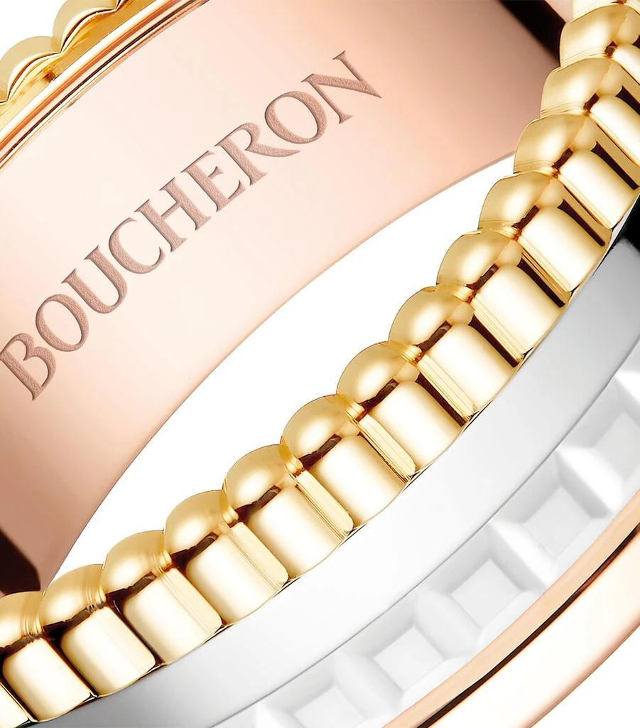 Boucheron Mixed Gold Quatre White Edition Small Ring 3