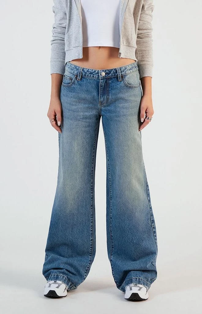 PacSun Casey Tinted Low Rise Baggy Jeans Dark Indigo 1