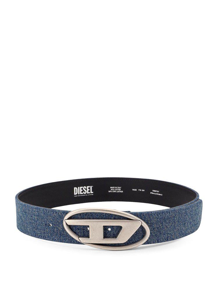 Diesel Diesel 1DR Logo Plaque Buckle Belt