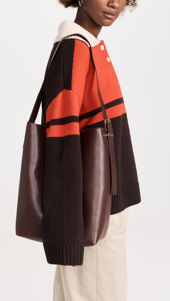 Madewell The Essential Bucket Tote in Leather