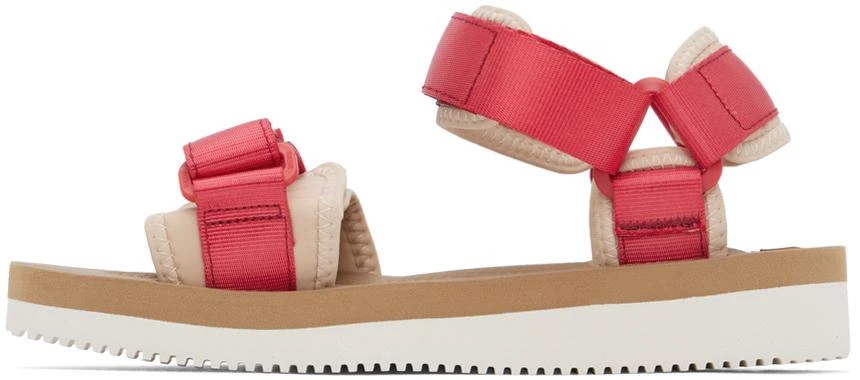 Suicoke Red & Off-White CEL-V Sandals 3