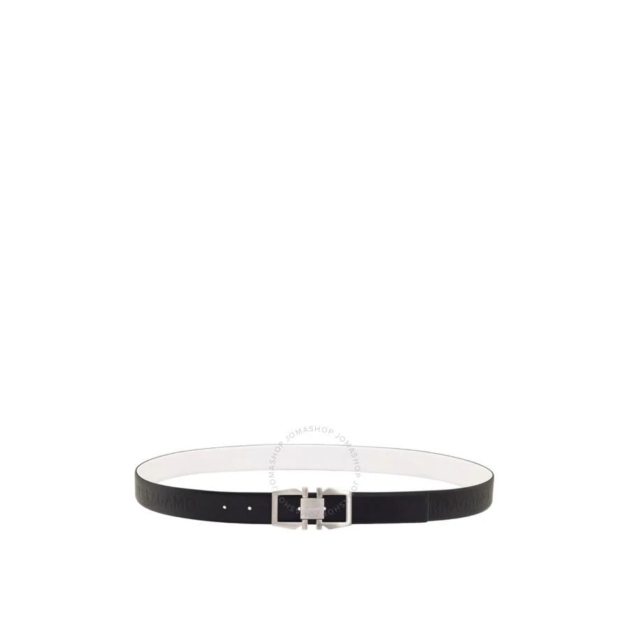 Salvatore Ferragamo Gancini Buckle Debossed Logo Leather Belt 3