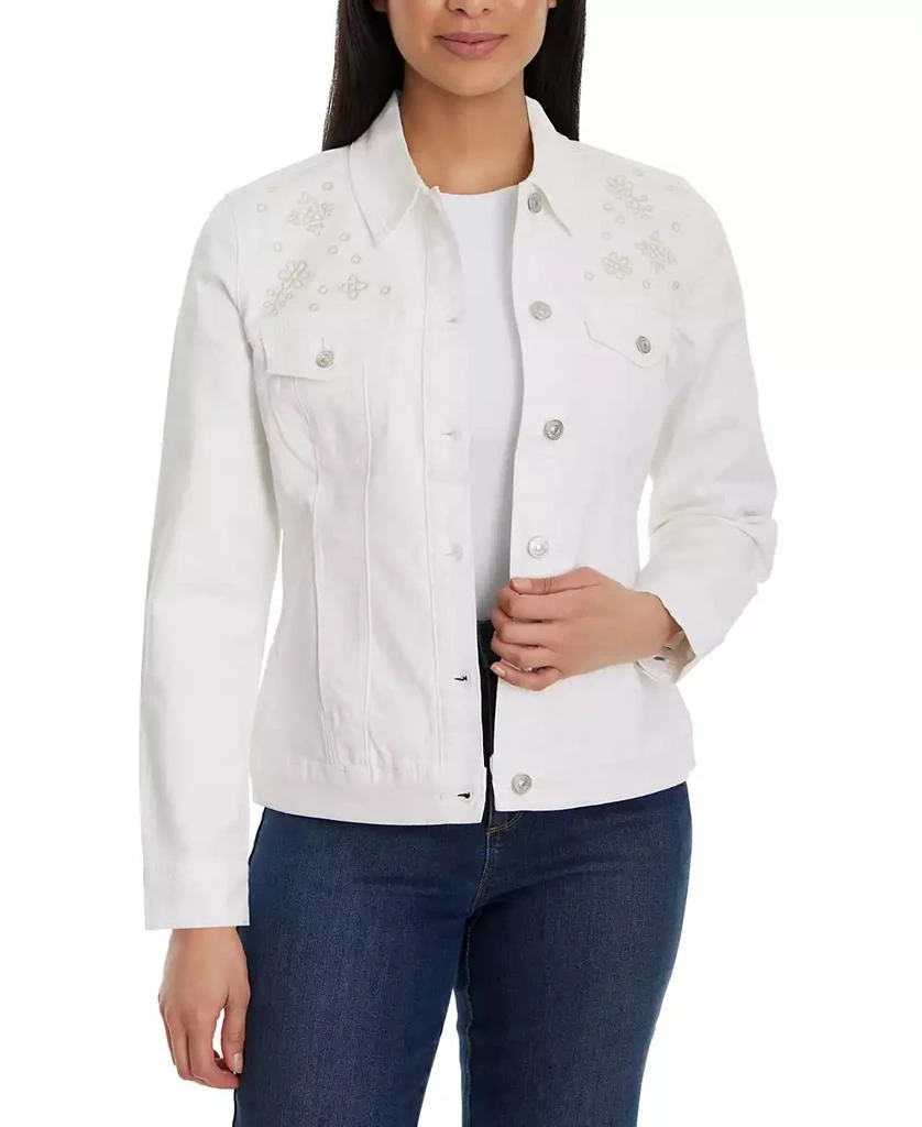 Gloria Vanderbilt Petite Amanda Denim Trucker Jacket 1