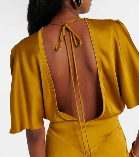 Victoria Beckham Gathered satin gown 7