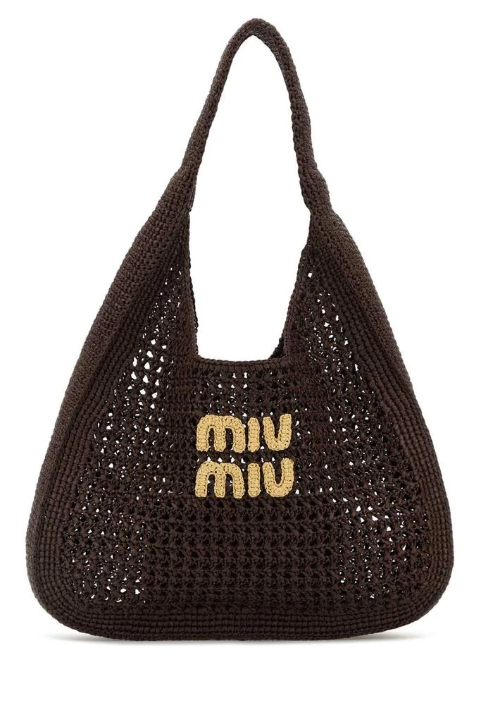 Miu Miu Miu Miu Logo Appliquéd Top Handle Bag 1