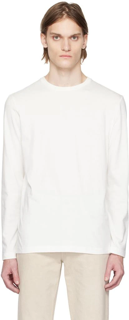 The Row White Leon Long Sleeve T-Shirt 1