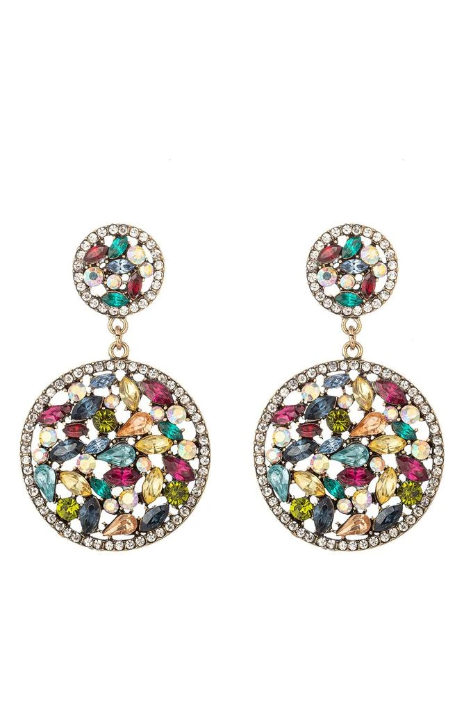 EYE CANDY LOS ANGELES Polar Crystal Statement Earrings 1