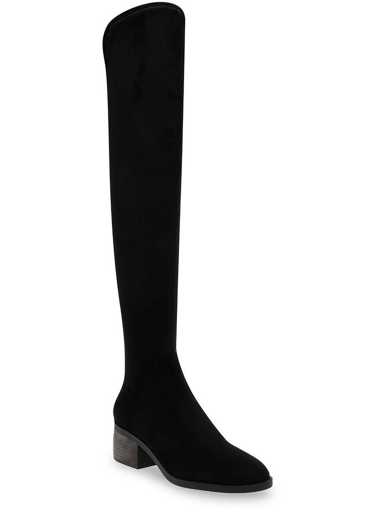 Anne Klein Ainsley  Womens Faux Suede Narrow Shaft Over-The-Knee Boots 4