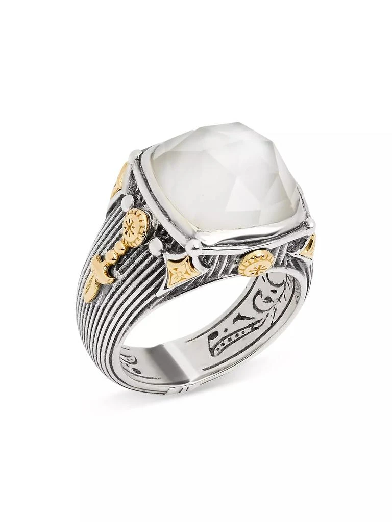 Konstantino Delos 2.0 Mirage 18K Gold, Sterling Silver & Mother-Of-Pearl Ring 1