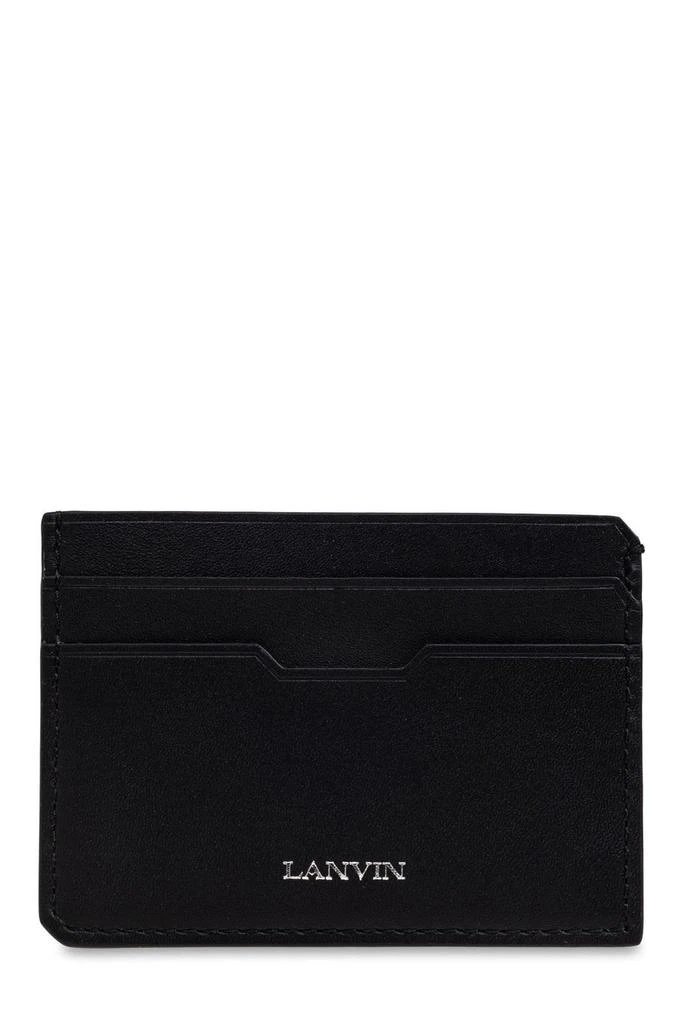 Lanvin Lanvin Logo-Stamp Stitch Detail Cardholder from Cettire