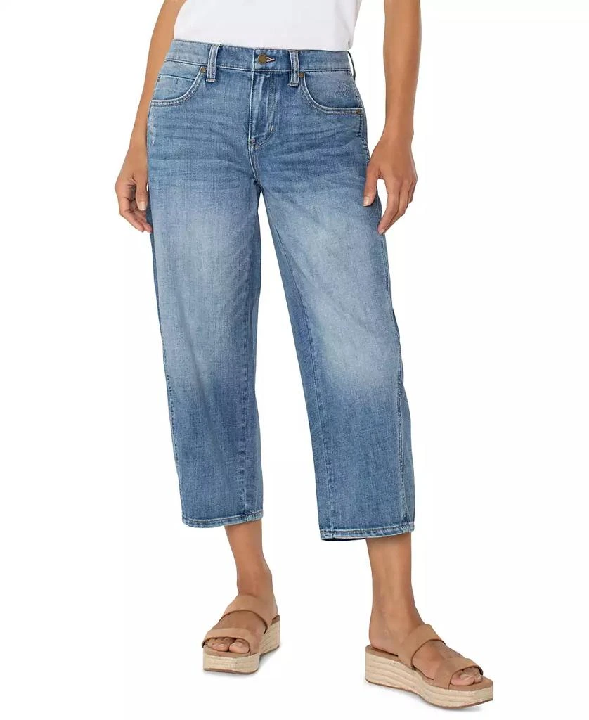 Liverpool Los Angeles Women's Mid rise Barrel Jeans 1