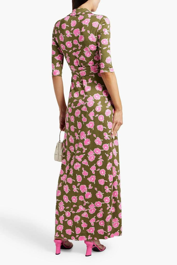 Diane von Furstenberg Abigail floral-print silk maxi wrap dress 3