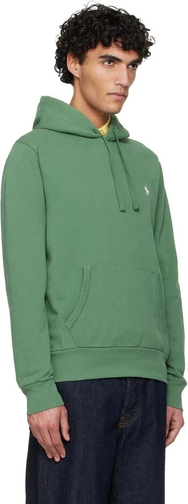 Ralph Lauren Green Loopback Fleece Hoodie 2