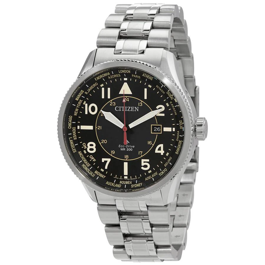 Citizen Promaster Sky World Time Eco-Drive Black Dial Men's Watch BX1010-53E 1