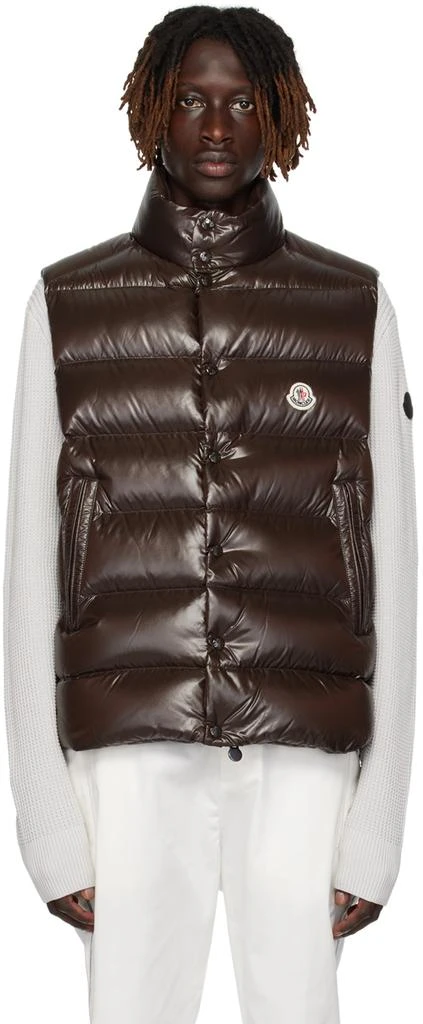 Moncler Brown Tibb Down Vest 1