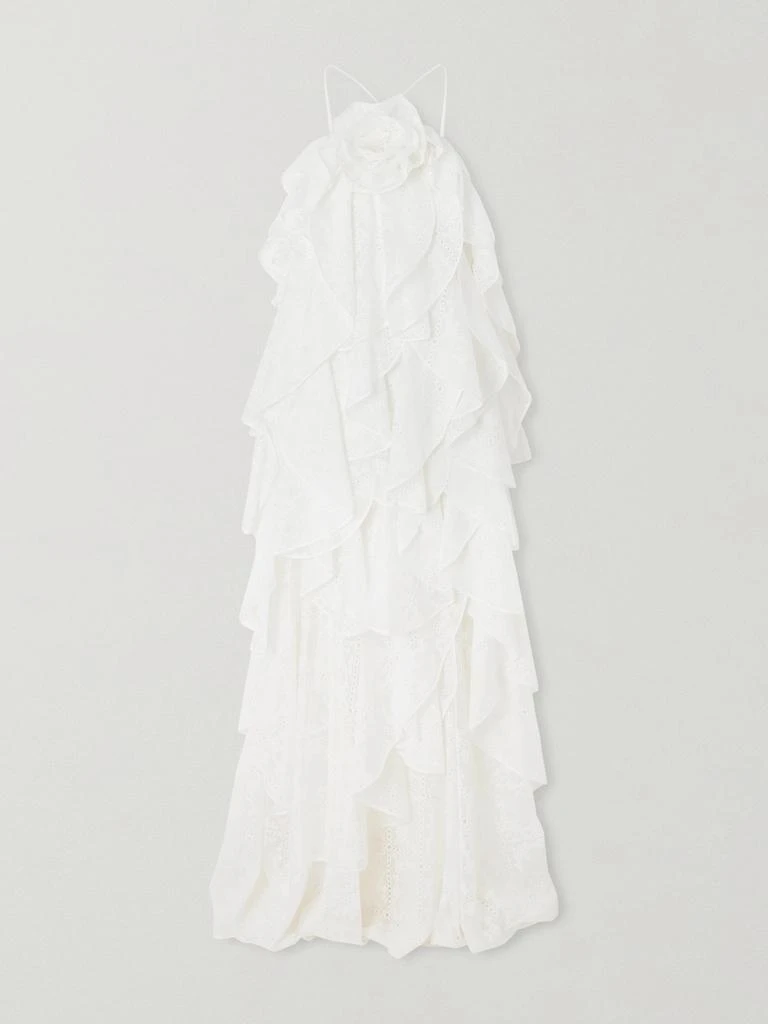 Shop Merritt Appliqud Ruffled Broderie Anglaise Maxi Dress on Sale at  BeyondStyle  Get Lowest price in three month Merritt Appliqud Ruffled  Broderie Anglaise Maxi Dress with Limited-Time Flash Deals, Exclusive  Discounts,