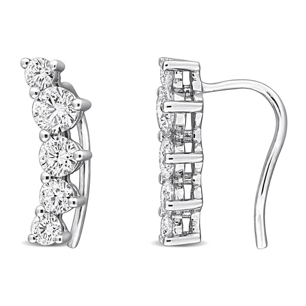 Mimi
Max Created Forever 1 - 1 1/3ct TW Lab-Grown Diamond Climber Earrings Sterling Silver