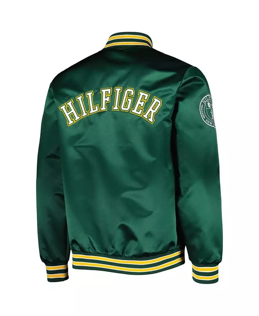 Tommy Hilfiger Men's Green Green Bay Packers Elliot Varsity Full-Snap Jacket 4