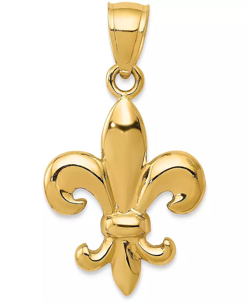 Macy's Fleur-de-Lis Charm Pendant in 14k Yellow Gold