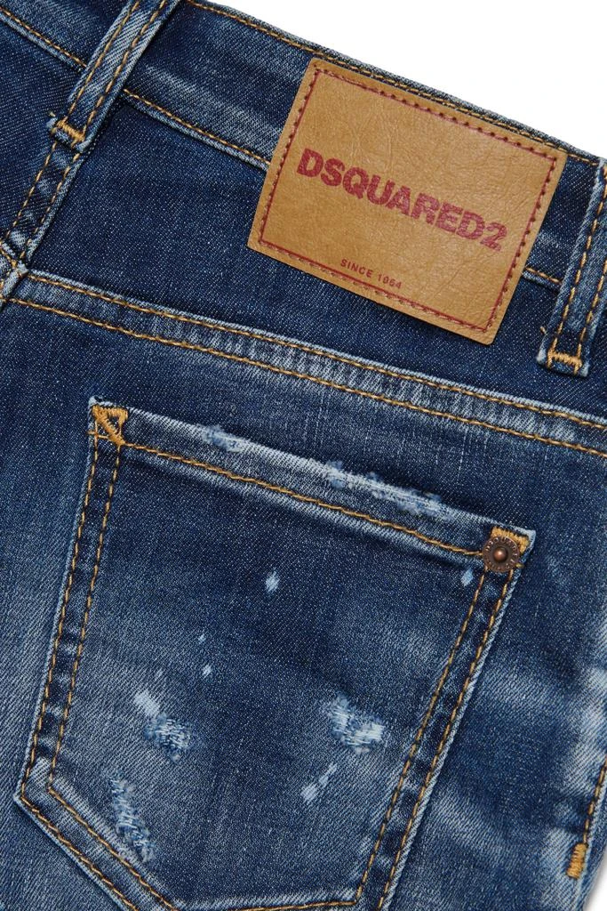 Dsquared2 D2p460m Shorts Dsquared Dark Denim Shorts With Stains And Tears 3