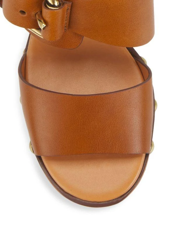 See by Chloé Joline Buckle-Accented Leather Platform Sandals 4