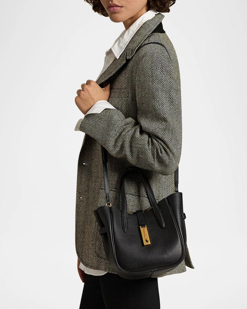 Ralph Lauren Small Grain Leather Tote Bag 4