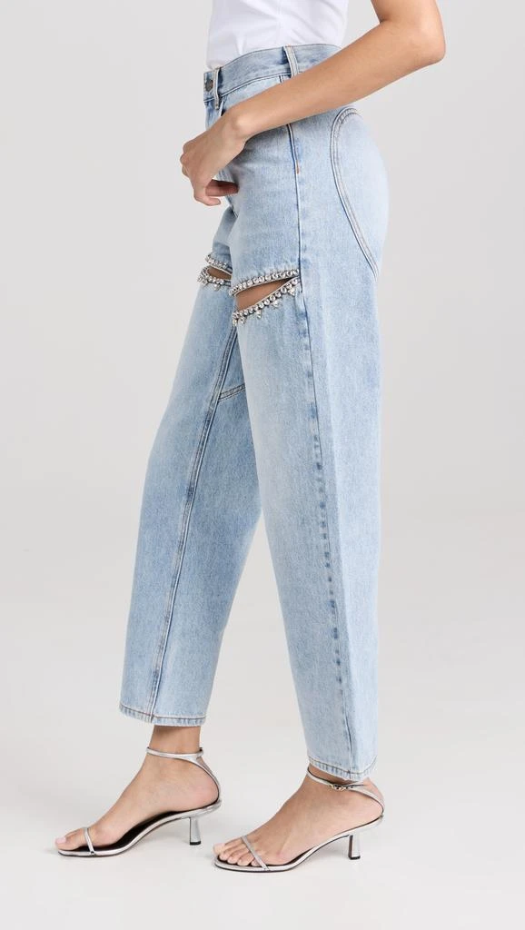 Area Crystal Slit Jeans 3