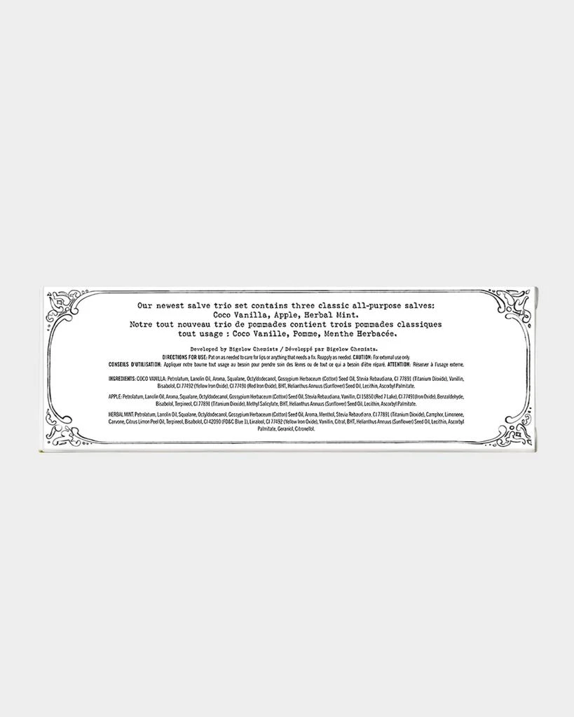 C.O. Bigelow Lip Salve Tin Trio Set 2