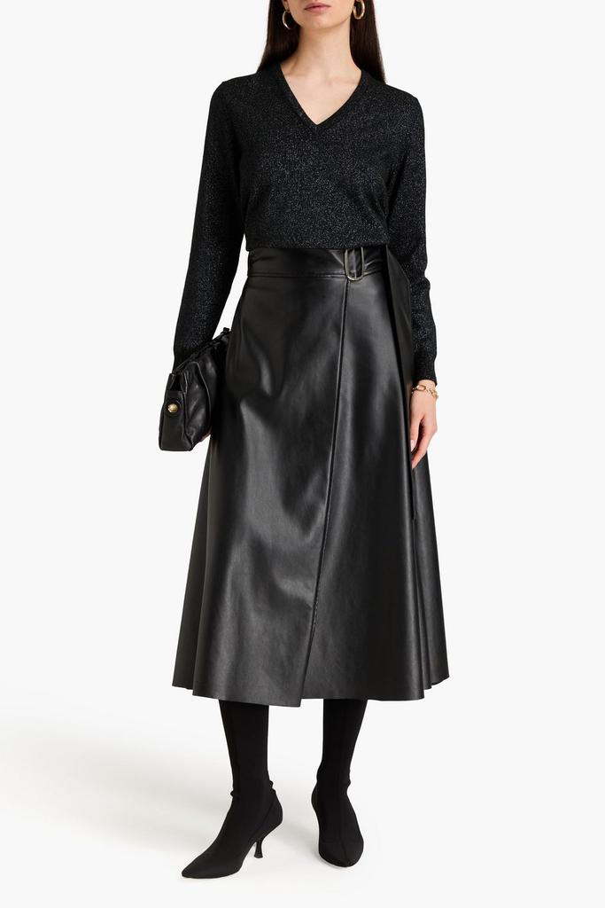 N.PEAL Metallic cashmere sweater