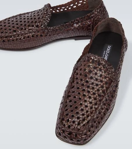 Shop Driver woven leather loafers on Sale at BeyondStyle  display picture 1