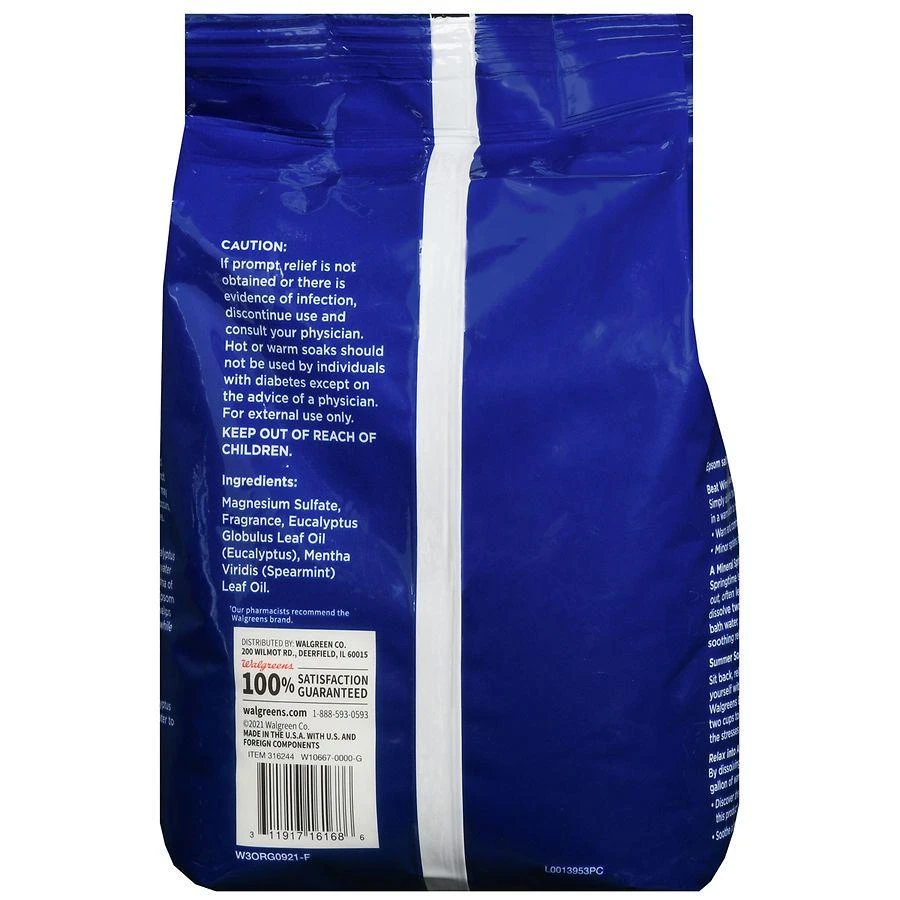 Walgreens Epsom Salt Eucalyptus 2